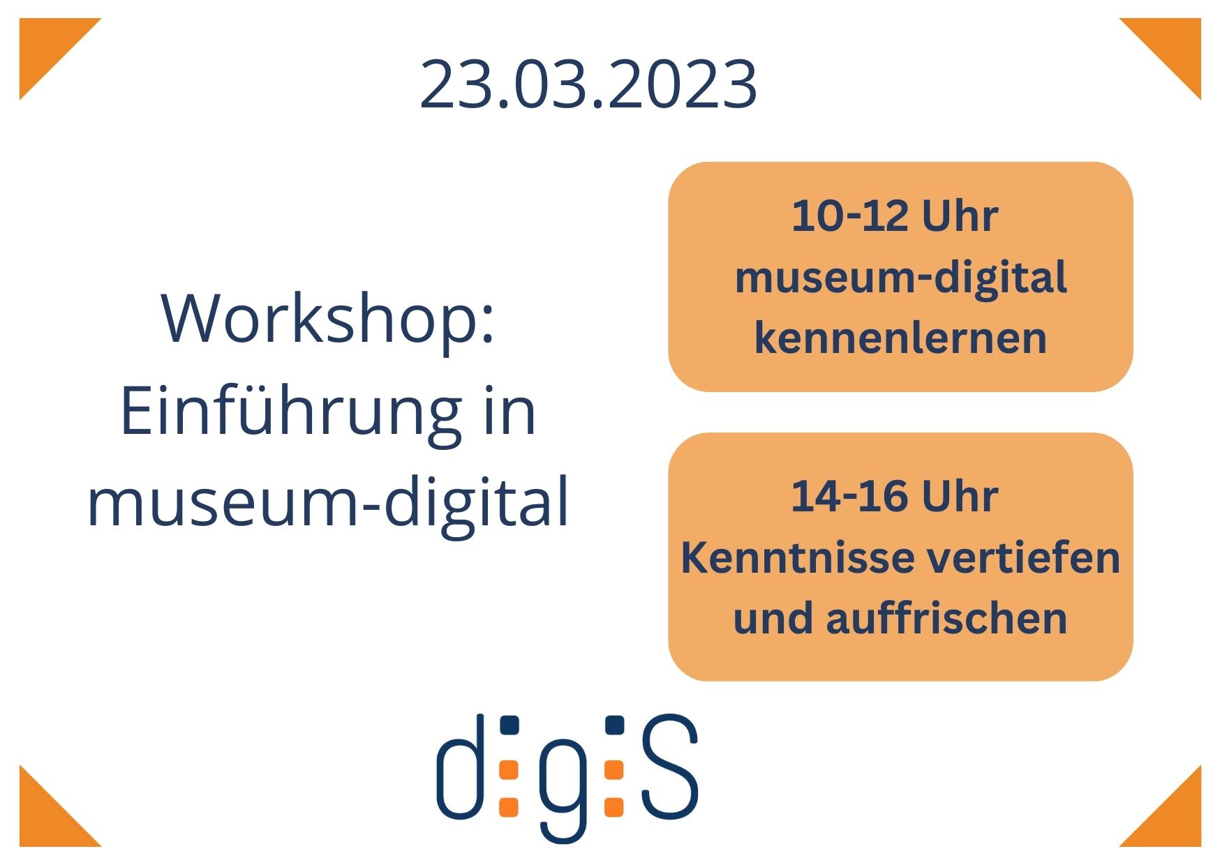Workshop im Doppelpack: museum-digital